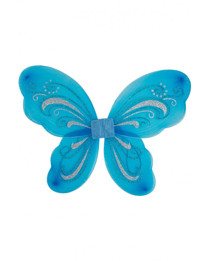 Butterfly wings in blue veil, measuring cm. 44x51. Article Butterfly wings in blue veil, measuring cm. 44x51. Article