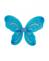 Butterfly wings in blue veil, measuring cm. 44x51. Article Butterfly wings in blue veil, measuring cm. 44x51. Article
