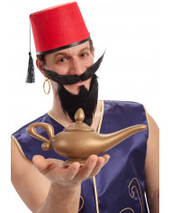 Lámpara genio de unos 11x22 cm de alto bolsa con solapa de cartón