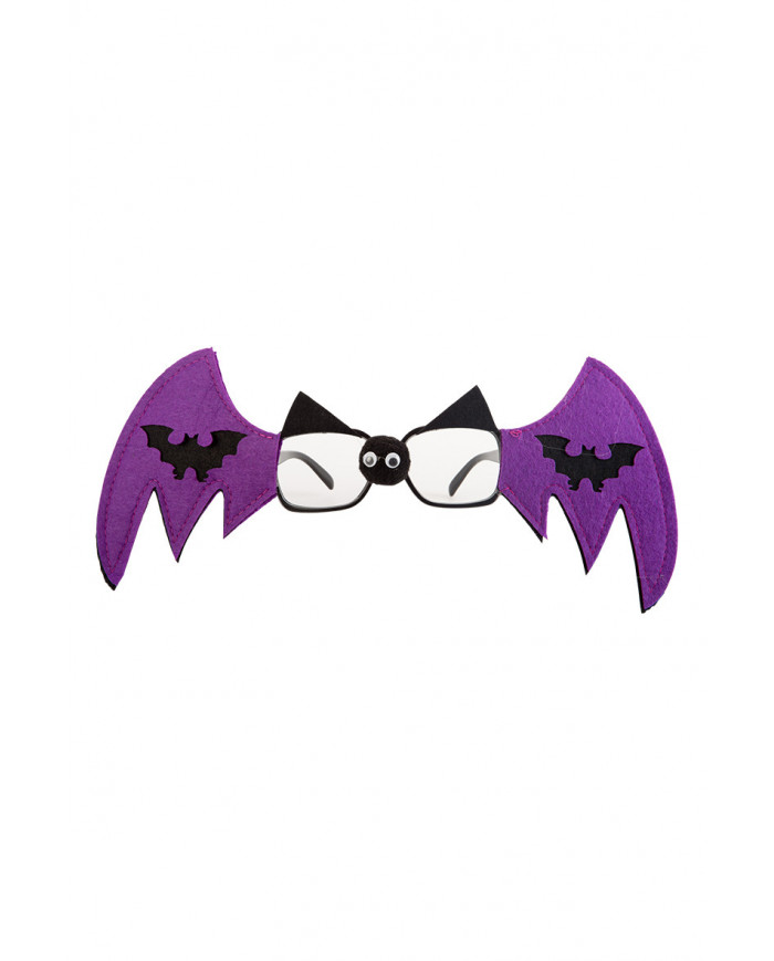 Glasses with black plastic frame without lenses, decorated on Glasses with black plastic frame without lenses, decorated on