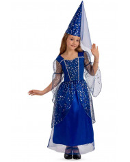 Fairy costume for girl composed of satin and veil dress with