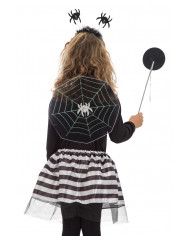 Set composto da ali di diametro cm.30 ca. in tulle nero a forma