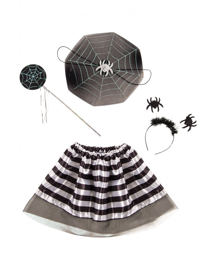 Set consisting of wings of diam.cm.3 in black veil in the shape