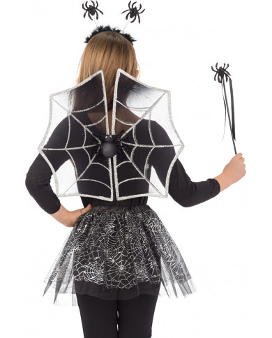 Set consisting of wings of h.cm.38x43 in black veil decorated Set consisting of wings of h.cm.38x43 in black veil decorated