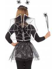 Set consisting of wings of h.cm.38x43 in black veil decorated Set consisting of wings of h.cm.38x43 in black veil decorated