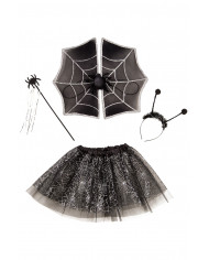 Set consisting of wings of h.cm.38x43 in black veil decorated Set consisting of wings of h.cm.38x43 in black veil decorated