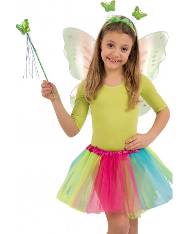 Multicolor butterfly set consisting of wings cm. 4 x45, skirt Multicolor butterfly set consisting of wings cm. 4 x45, skirt