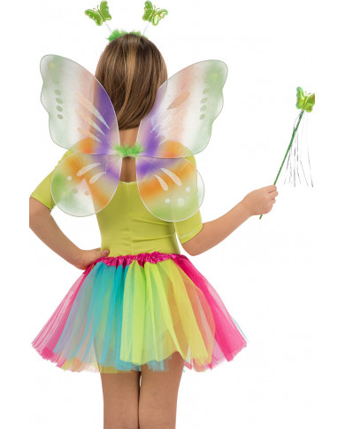Multicolor butterfly set consisting of wings cm. 4 x45, skirt Multicolor butterfly set consisting of wings cm. 4 x45, skirt
