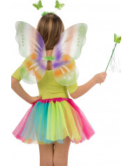 Set travestimento da farfalla multicolore, bambina, composto da Set travestimento da farfalla multicolore, bambina, composto da