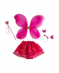 Fuchsia butterfly set consisting of wings cm. 4 x5, skirt
