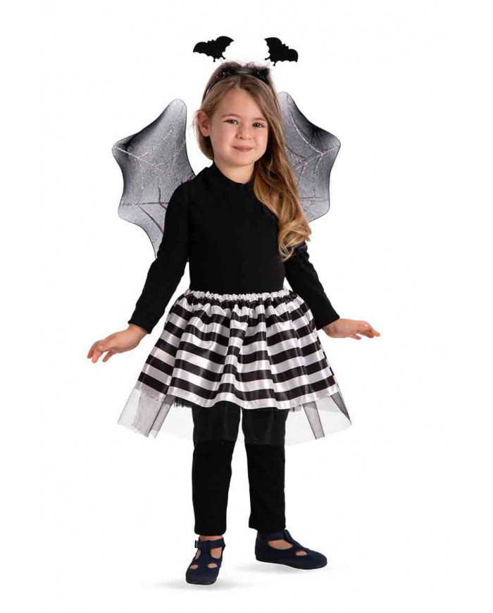 Fantastic little bat set consisting of headband with two black