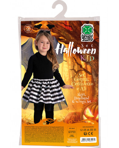 Fantastic little bat set consisting of headband with two black Fantastic little bat set consisting of headband with two black