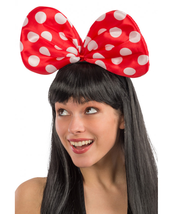 Headband with big bow in Minnie style, funny fashion icon!