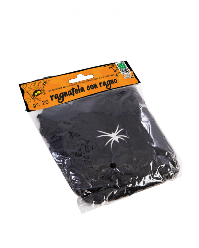 Black Spiderweb W/Spider In Pb Gr.20