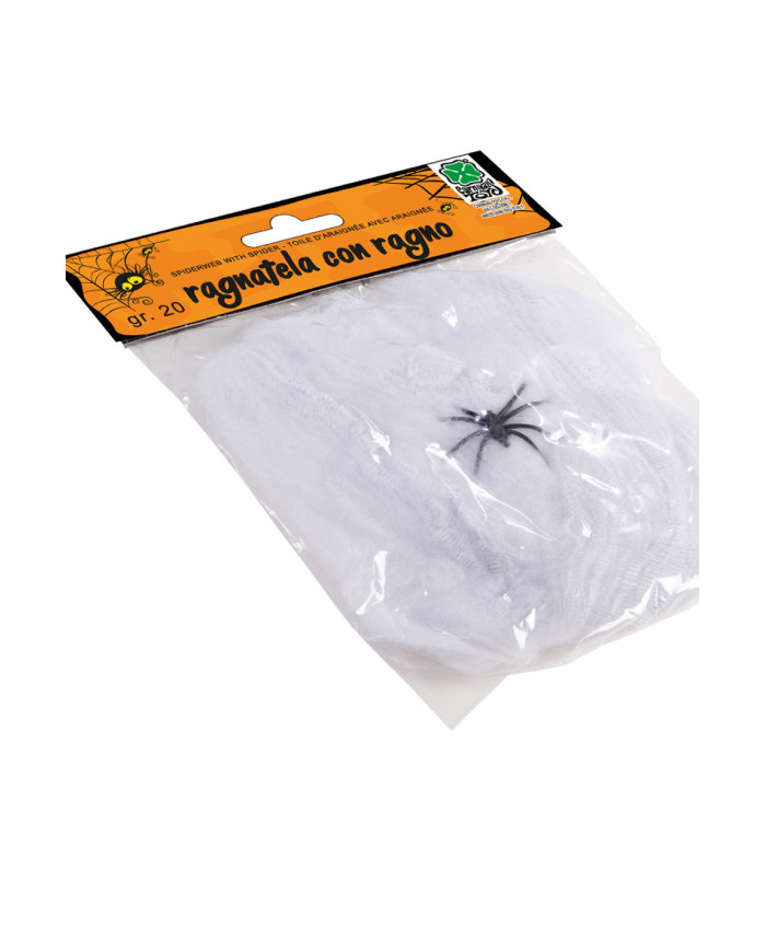 White Spiderweb W/Spider In Pb Gr.20