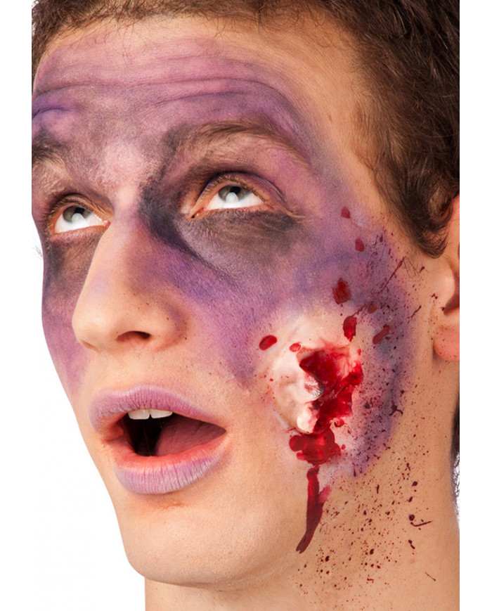 Cicatrice trou de balle sous blister