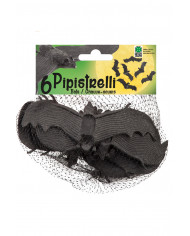 6 plastic bats, width cm.13, to decorate your Halloween party.