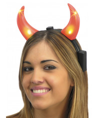 Headband W/Lighting Horns In Pbh (Batteries Not Included)