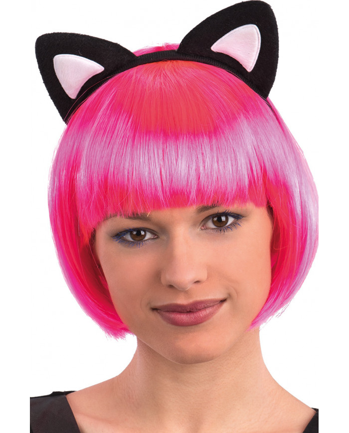 Black cat headband with ears, one of the most characteristic Black cat headband with ears, one of the most characteristic