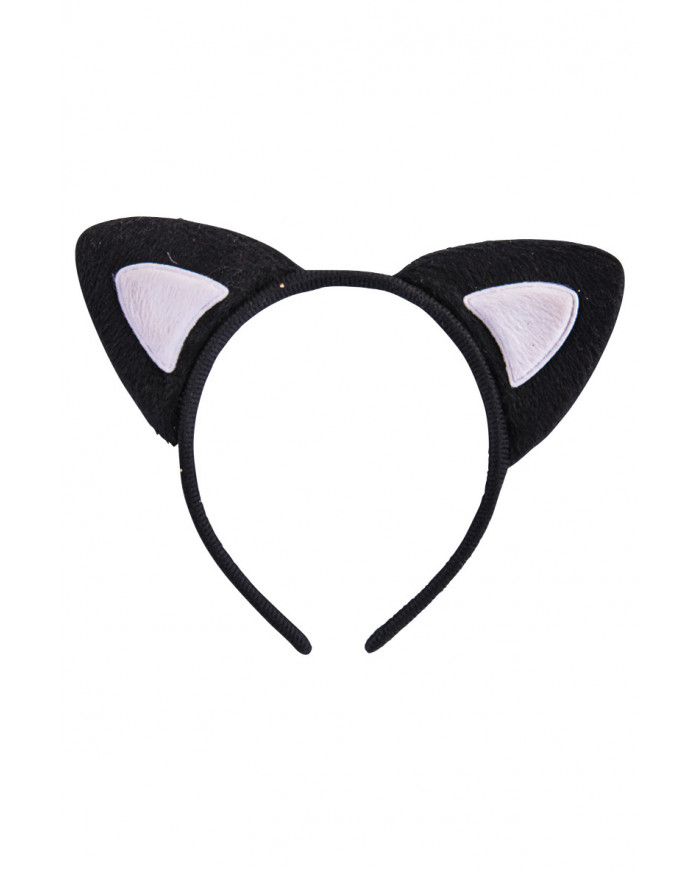 Black cat headband with ears, one of the most characteristic Black cat headband with ears, one of the most characteristic
