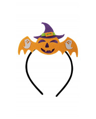 Headband with nice bat felt decoration, ideal for Halloween. Headband with nice bat felt decoration, ideal for Halloween.