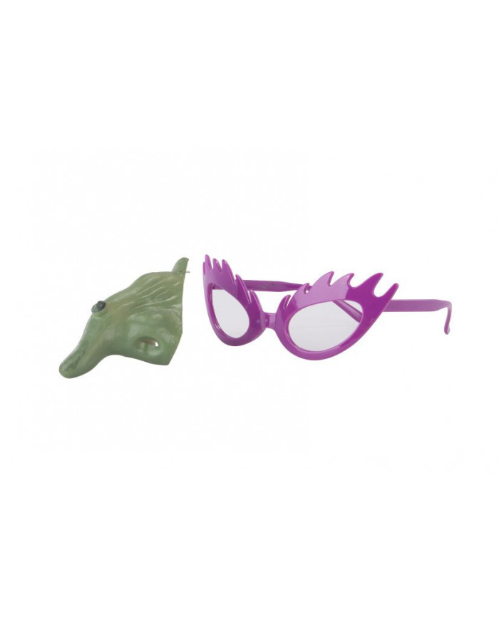 Witch glasses with green nose, to turn you into a blink of an