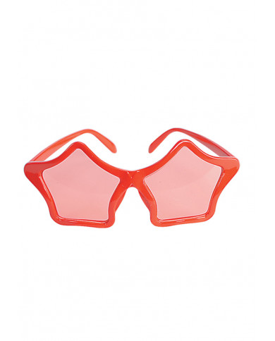 Rote Sternbrille auf Pappkarton