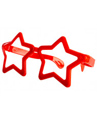 Giant star glasses in plastic without lenses in assorted