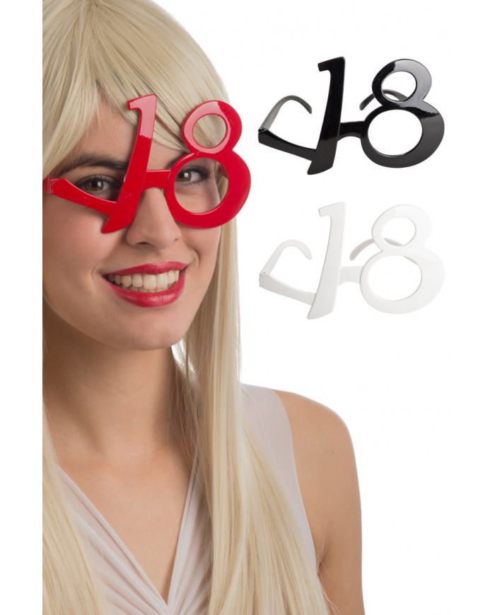 Plastic eyeglasses without lenses with frame that forms the
