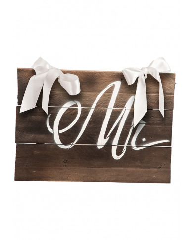 Place Card Wedding (Mr) In Wood Cm. 27X37 Place Card Wedding (Mr) In Wood Cm. 27X37