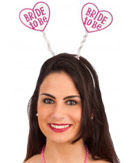 Diadema corazones BRIDE TO BE (FUTURA NOVIA) con solapa de cartón Diadema corazones BRIDE TO BE (FUTURA NOVIA) con solapa de cartón