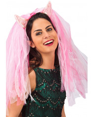 Cerchietto Bachelorette C / Horns And Veil C / Cav.