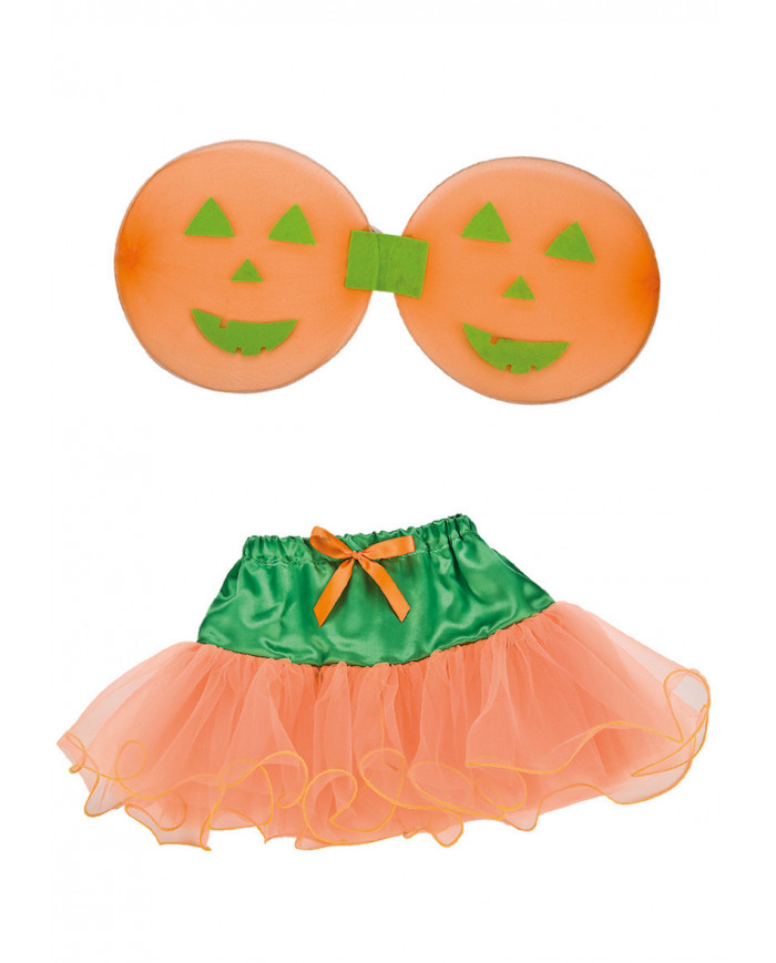 Set da zucchettina bicolore arancione e verde che comprende una