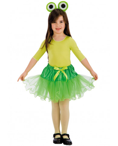 Ensemble déguisement grenouille pour filles (jupe, serre-tête) dans