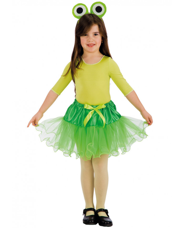 Ensemble déguisement grenouille pour filles (jupe, serre-tête) dans
