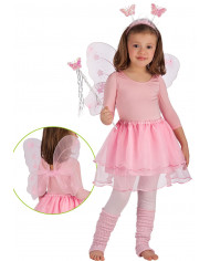 Ensemble déguisement papillon pour filles (ailes, hauteur 38x48 cm