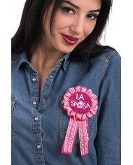 LA SPOSA cockade, perfect for hen parties. The celebrated LA SPOSA cockade, perfect for hen parties. The celebrated