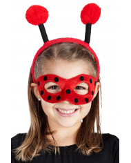 Ladybug Set (Headband And Mask) W/Header