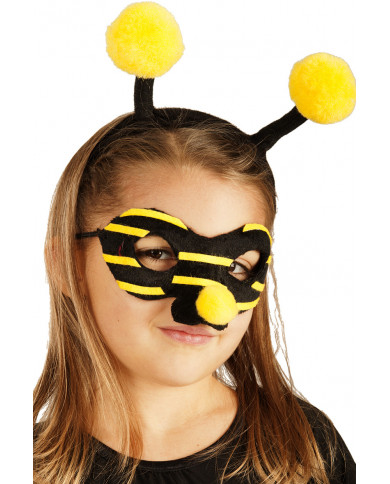 Ensemble déguisement abeille (serre-tête et masque) avec carte Ensemble déguisement abeille (serre-tête et masque) avec carte