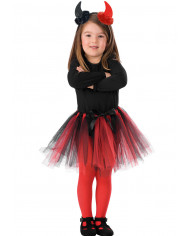 Ensemble déguisement diablesse pour filles (jupe, serre-tête) dans