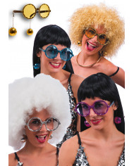 Disco Dance Glasses With Hearrings Ass.Col. In Pbh