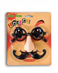 Glasses With Nose And Plastic Moustaches In Blistercard