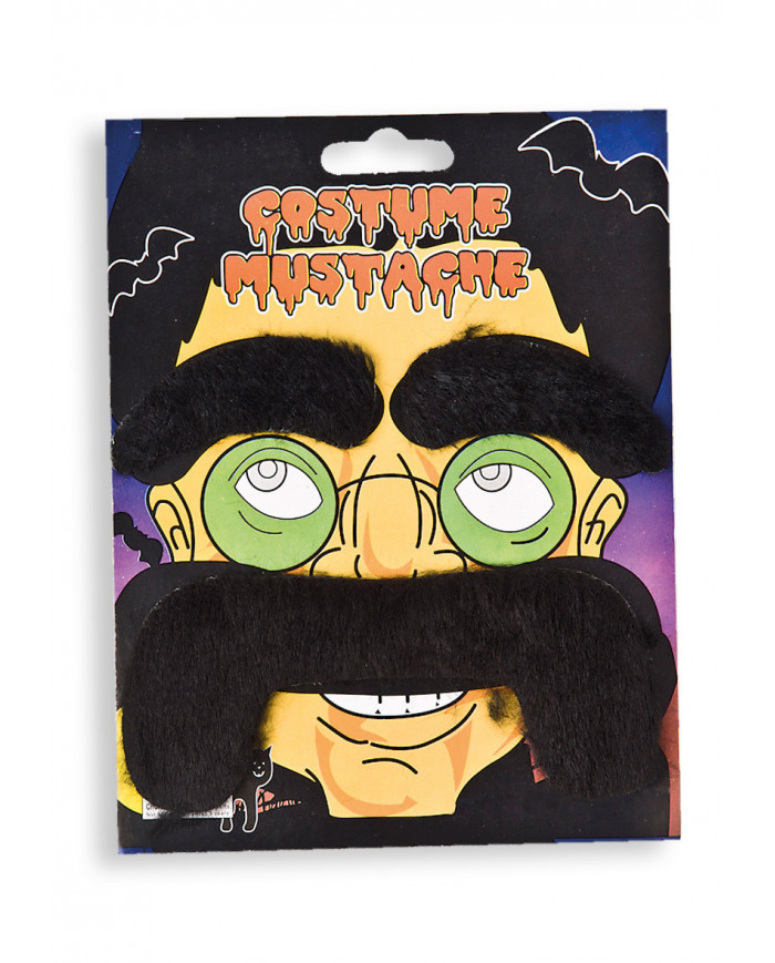 Mexican Black Moustaches And Eyebrows On Card Mexican Black Moustaches And Eyebrows On Card