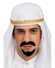 Arabian Black Moustaches And Eyebrows On Card Arabian Black Moustaches And Eyebrows On Card