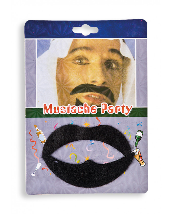 Arabian Black Moustaches And Eyebrows On Card Arabian Black Moustaches And Eyebrows On Card