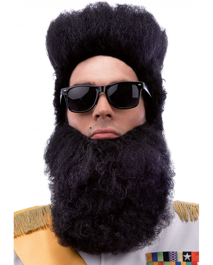 Barba nera senza baffi, realizzata in fibre sintetiche, adatta Barba nera senza baffi, realizzata in fibre sintetiche, adatta