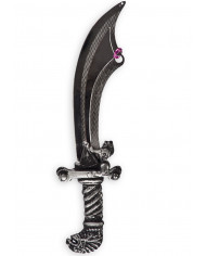 Sable pirata de unos 28 cm de largo en bolsa con solapa de cartón