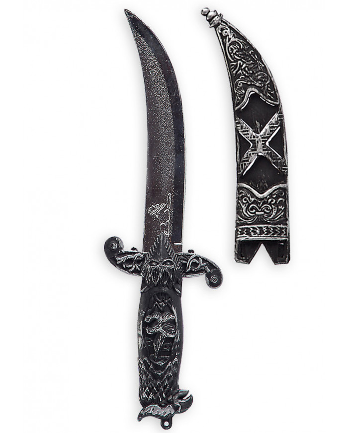 Dolch mit Scheide L. ca. 22 cm in Beutel mit Aufhänger