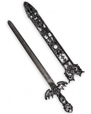 Mittelalterschwert mit Scheide L. ca. 46 cm in Beutel mit Aufhänger Mittelalterschwert mit Scheide L. ca. 46 cm in Beutel mit Aufhänger