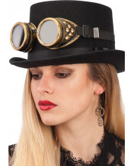 Gafas steampunk sobre cartoncillo